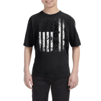 Melanoma Cancer Awareness, Black Ribbon Fight American Flag T Shirt Youth Tee | Artistshot