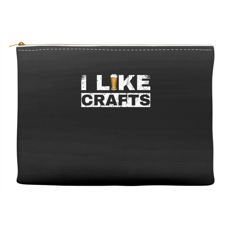 Mens I Like Crafts Beer Funny Clever Drinking And Hops Apparel T Shirt Accessory Pouches | Artistshot