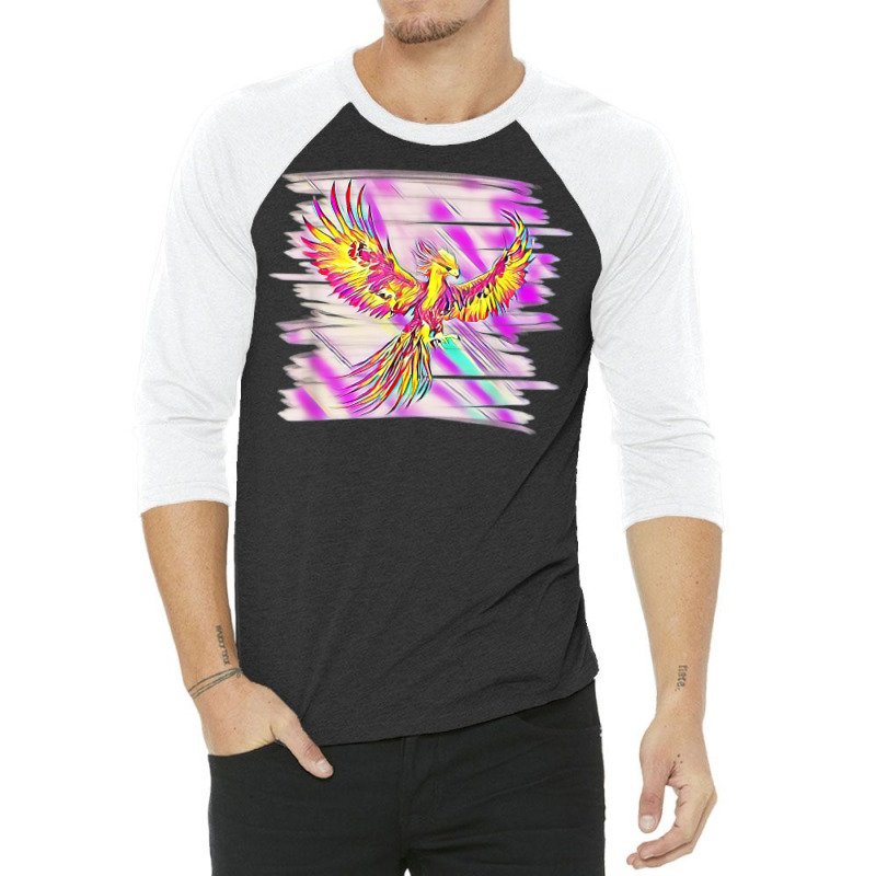 Phoenix From The Ashes Mythical Fire Bird Phoenix T Shirt 3/4 Sleeve Shirt | Artistshot