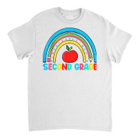 Rainbow Second Grade 2nd Grade Back To School Teacher Kids T Shirt Classic T-shirt | Artistshot