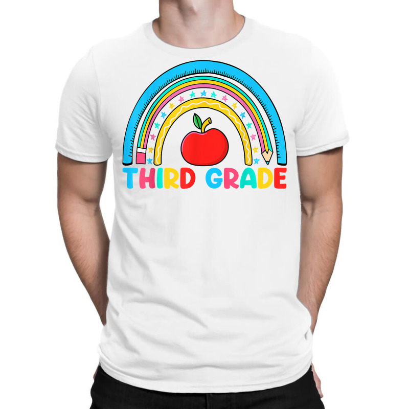 Rainbow Third Grade 3rd Grade Back To School Teacher Student T Shirt T-shirt | Artistshot