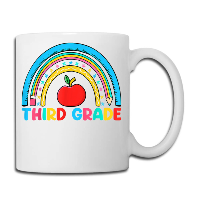 Rainbow Third Grade 3rd Grade Back To School Teacher Student T Shirt Coffee Mug | Artistshot