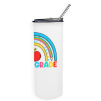 Rainbow Third Grade 3rd Grade Back To School Teacher Student T Shirt Skinny Tumbler | Artistshot