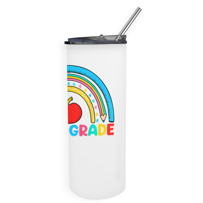 Rainbow Third Grade 3rd Grade Back To School Teacher Student T Shirt Skinny Tumbler | Artistshot