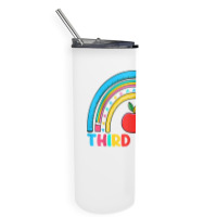 Rainbow Third Grade 3rd Grade Back To School Teacher Student T Shirt Skinny Tumbler | Artistshot