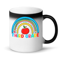 Rainbow Third Grade 3rd Grade Back To School Teacher Student T Shirt Magic Mug | Artistshot