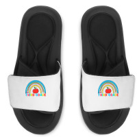 Rainbow Third Grade 3rd Grade Back To School Teacher Student T Shirt Slide Sandal | Artistshot