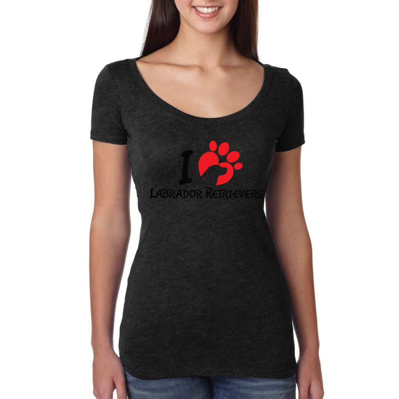 I Love Labrador Retrievers Women's Triblend Scoop T-shirt by tshiart | Artistshot