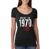 Made In 1970 All Original Parts Women's Triblend Scoop T-shirt | Artistshot