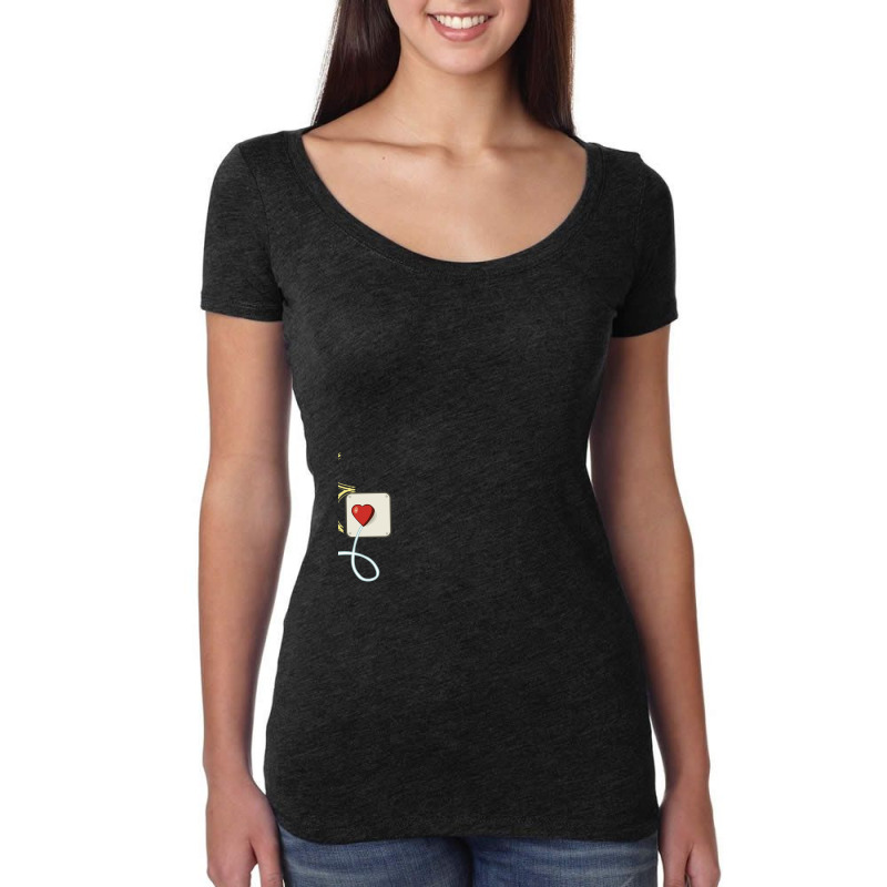 Electrical Plug & Light Bulb Couples Design Women's Triblend Scoop T-shirt by tshiart | Artistshot