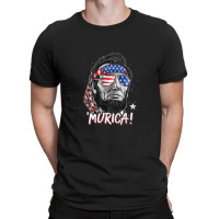 Merica Abe Lincoln 4th Of July Murica T-shirt | Artistshot