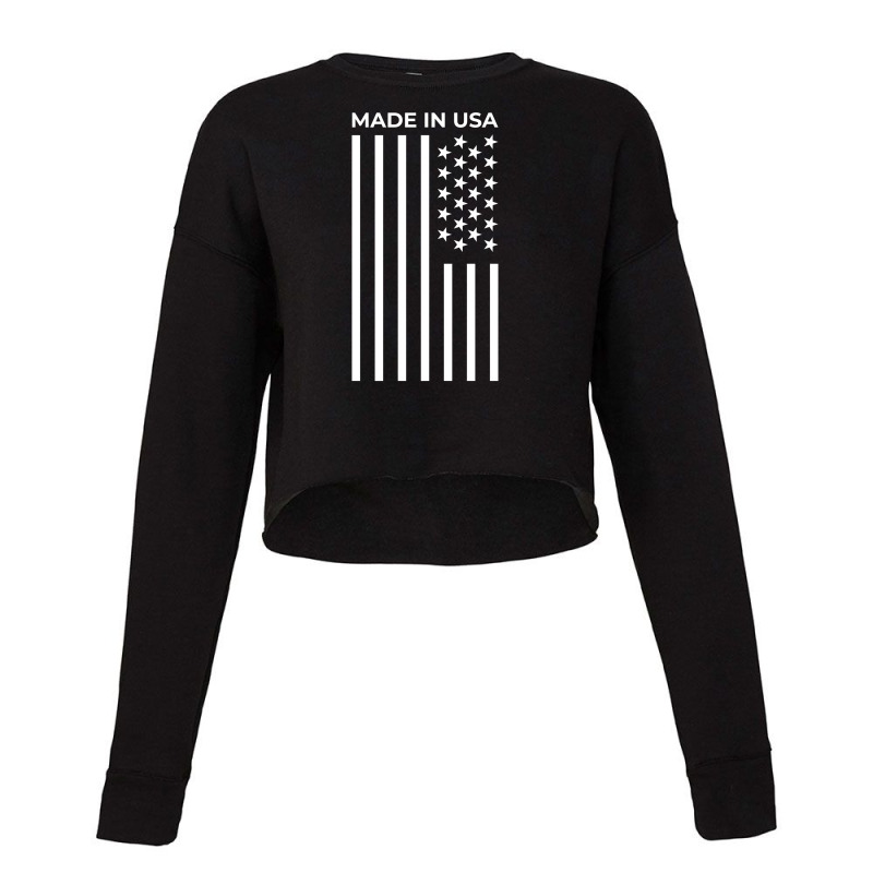 American Flag Cropped Sweater by SuryanaShop | Artistshot