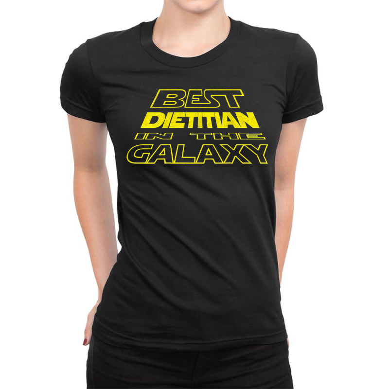 Dietitian Funny Space Backside Design T Shirt Ladies Fitted T-Shirt by dufordxsbartonto | Artistshot