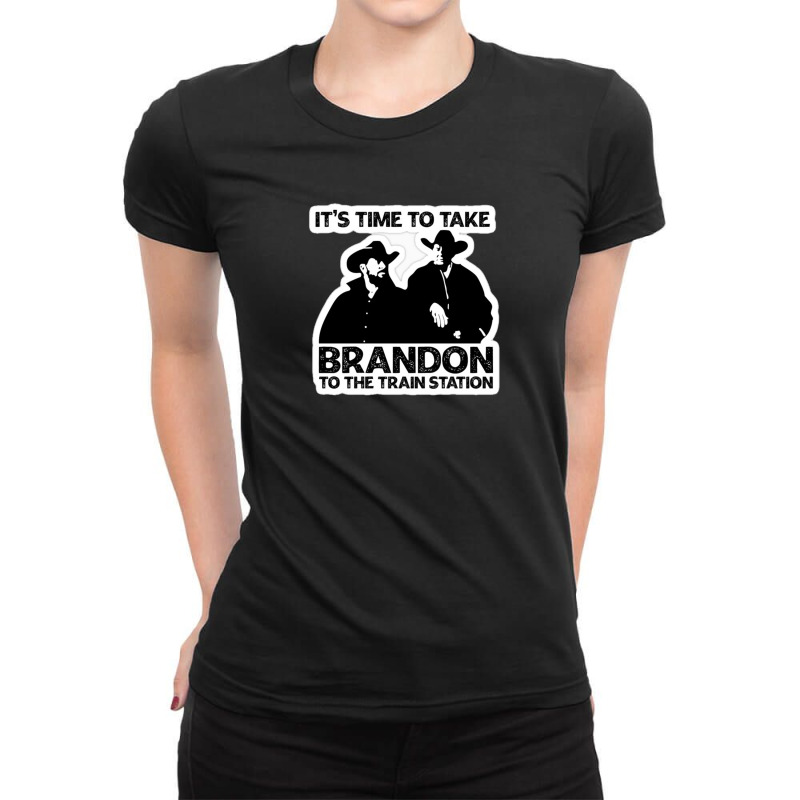 Let S Go Brandon In Different Languages Tee Funny Lets Go Bandon In Di Ladies Fitted T-Shirt by vinsen55 | Artistshot