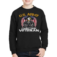 Proud Us Army Combat Medic, Perfect Veteran Medical Military T Shirt Youth Sweatshirt | Artistshot