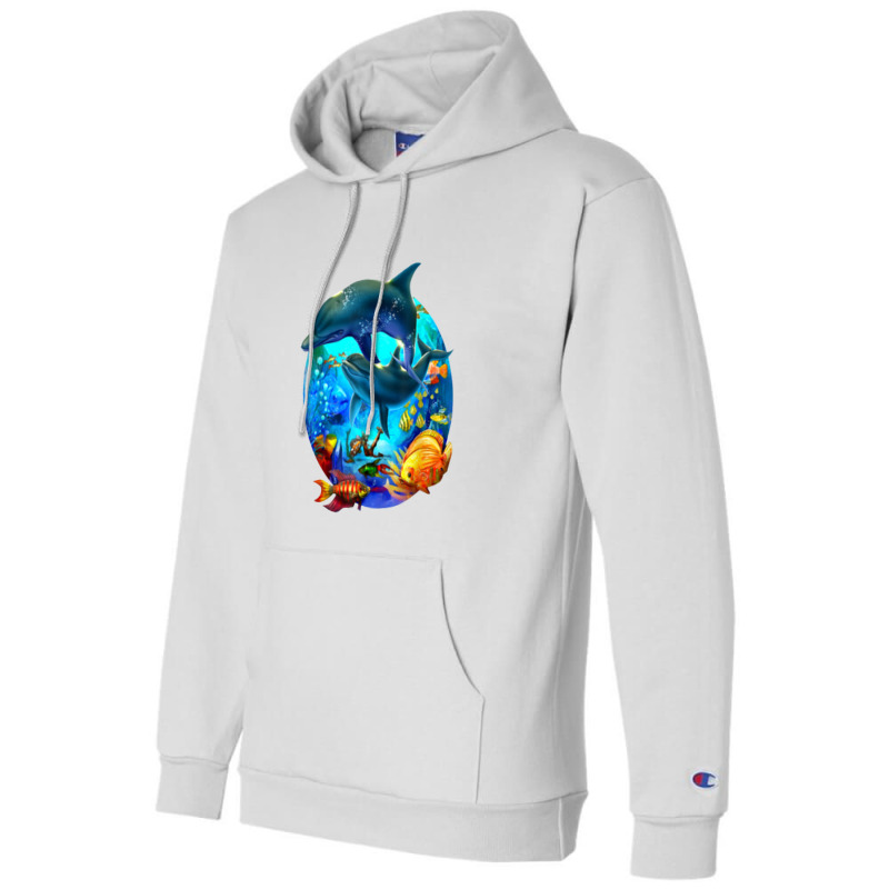 Dolphin Sea Life Save The Ocean Marine Biology Aquarium Champion Hoodie | Artistshot