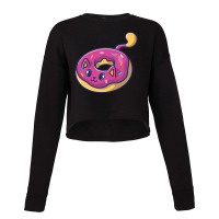 Cute Cat In A Doughnut Cropped Sweater | Artistshot