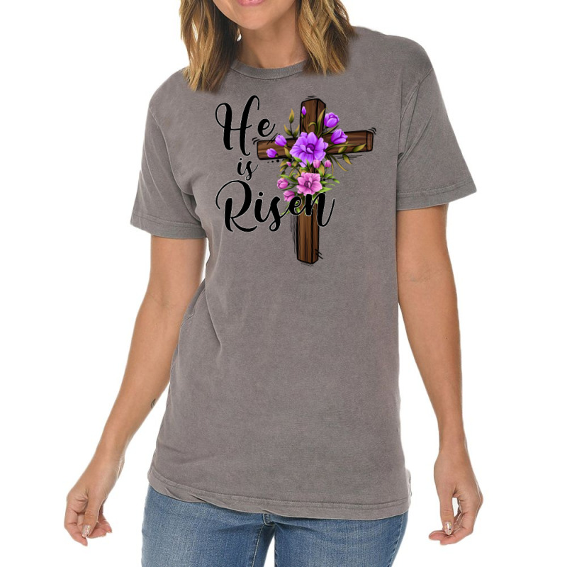 He Is Risen Matthew 28 6 Vintage T-shirt | Artistshot