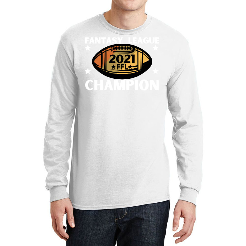 Fantasy League Champion Ffl Football 2021 Winner Vintage Sweatshirt Long Sleeve Shirts | Artistshot