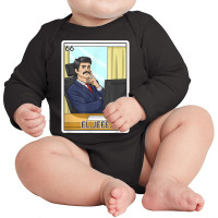 El Jefe Gift The Boss Card Mexican Lottery The Chief Card T Shirt Long Sleeve Baby Bodysuit | Artistshot