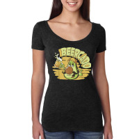 Beer Beercado Drinker Drinking Party Alcohol Brasserie Beer Women's Triblend Scoop T-shirt | Artistshot