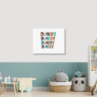 Howdy Baby Cow Landscape Canvas Print | Artistshot