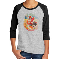 Sushi Retro Art Japan Japanese Food Lover Cuisine Chef Youth 3/4 Sleeve | Artistshot