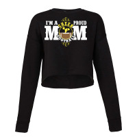 I'm A Proud Cheer Football Mom   Combined Sports Pullover Hoodie Cropped Sweater | Artistshot