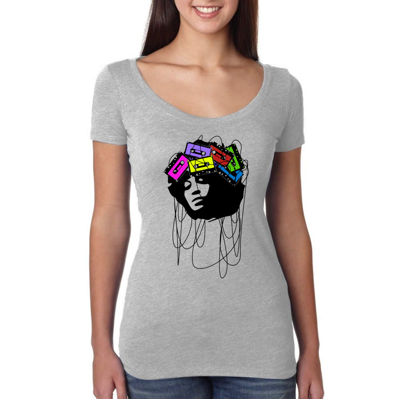 Cassette Music Head Colored Women's Triblend Scoop T-shirt | Artistshot