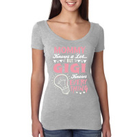 Mommy Knows A Lot But Gigi Knows Everything Women's Triblend Scoop T-shirt | Artistshot