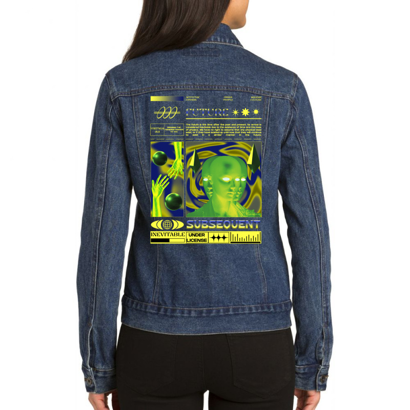 Future Streetwear Design Ladies Denim Jacket by fluencyroom | Artistshot