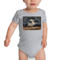 Delacroix Famous Painting Horse Frightened By A Thunderstorm T Shirt Baby Bodysuit | Artistshot