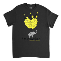 Elephant I'm A Survivor Heart Endometriosis Awareness Gift T Shirt Classic T-shirt | Artistshot