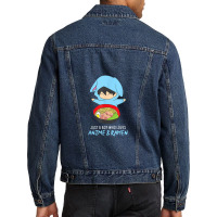 Just A Boy Who Loves Anime And Ramen Funny Anime Men Denim Jacket | Artistshot