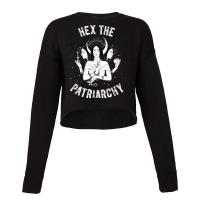 Hex The Patriarchy Hecate Triple Moon Goddess Feminist T Shirt Cropped Sweater | Artistshot