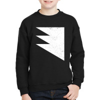 Geometric Triangles Overlay Shapes Geometry Art Distressed Youth Sweatshirt | Artistshot