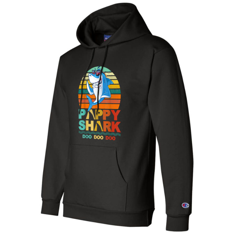 Pappy Shark Pappy Shark Lover Family Father's Day Champion Hoodie | Artistshot