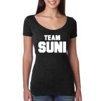 Team Suni - Black And White Women's Triblend Scoop T-shirt | Artistshot