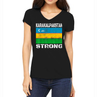 Karakalpakstan Flag Uzbekistan T Shirt Women's V-neck T-shirt | Artistshot