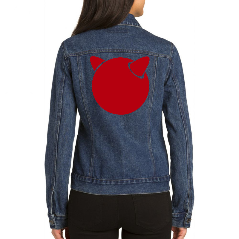 Freebsd Ladies Denim Jacket by finattiye | Artistshot