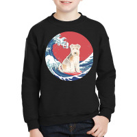 Lakeland Terrier T  Shirt Lakeland Terrier Gifts   Ocean Waves Surfing Youth Sweatshirt | Artistshot