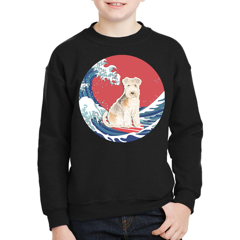 Lakeland Terrier T  Shirt Lakeland Terrier Gifts   Ocean Waves Surfing Youth Sweatshirt by nyliumgaloshes | Artistshot