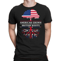 American Grown British Roots   Britain Union Jack T Shirt T-shirt | Artistshot