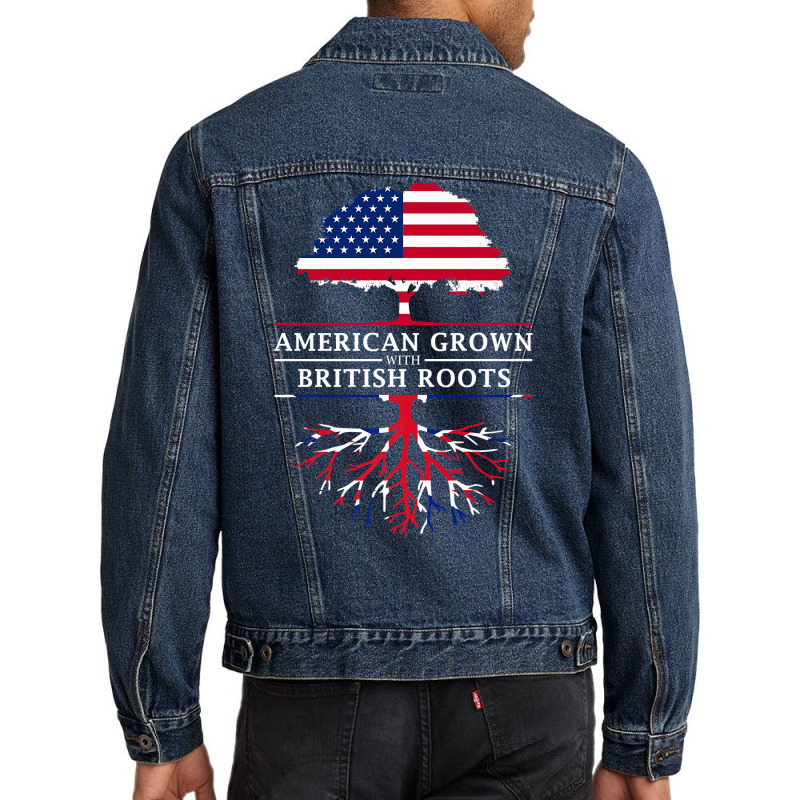 American Grown British Roots   Britain Union Jack T Shirt Men Denim Jacket | Artistshot