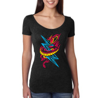 Lightning Serpent Women's Triblend Scoop T-shirt | Artistshot