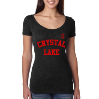 Crystal Lake Voorhees Jersey Women's Triblend Scoop T-shirt | Artistshot