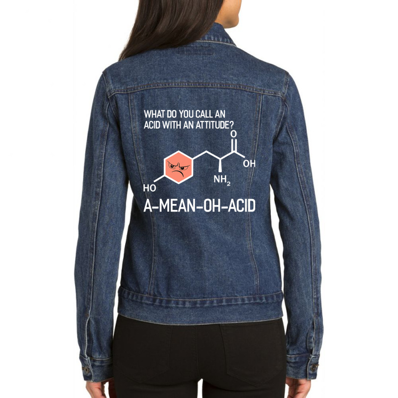 Humor Nerdy Chemistry T Shirt Gifts Amino Acid For Women Men Ladies Denim Jacket by HUUY | Artistshot