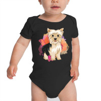 Yorkshire Terrier Dog T  Shirt Yorkshire Terrier Dog, Dog Lovers Gift. Baby Bodysuit | Artistshot