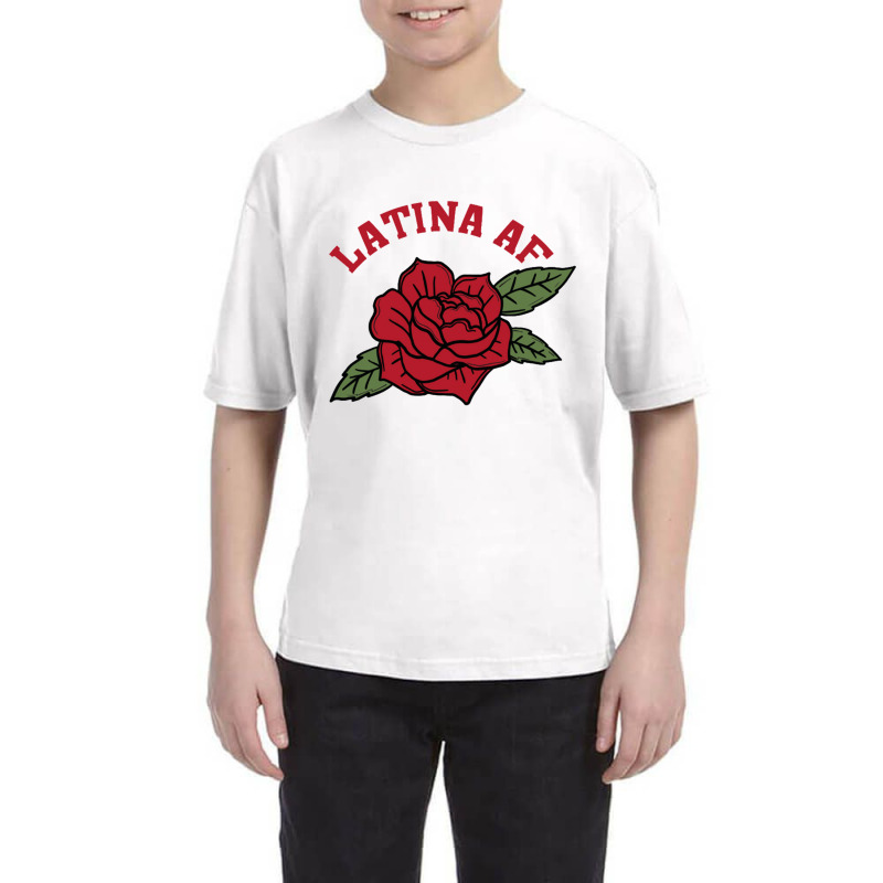 Latina Af Rose Youth Tee by nbobatiga | Artistshot