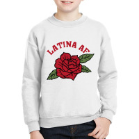 Latina Af Rose Youth Sweatshirt | Artistshot